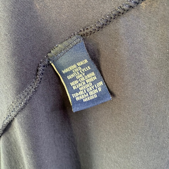 { 5 for $25 } CHAPS DENIM NAVY MAX TRUMPET SKIRT - Picture 5 of 7